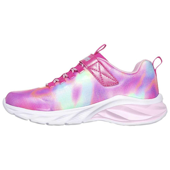 Skechers Bungee And Strap Sneaker W/ Multi Print & Sparkle Mesh Upper Skechers Bungee And Strap Sneaker W/ Multi Print & Sparkle Mesh Upper